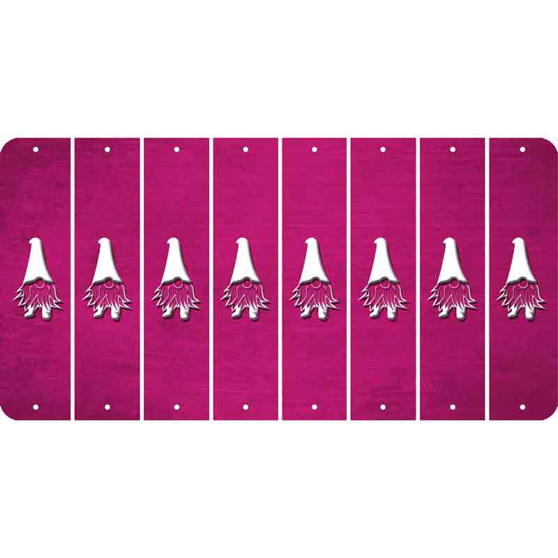 Pink Oil Rubbed Cut Fun Strips (Set of 8) GNOME
