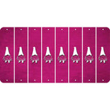 Pink Oil Rubbed Cut Fun Strips (Set of 8)