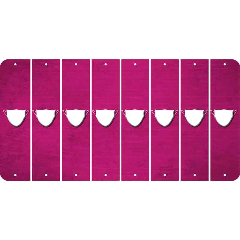 Pink Oil Rubbed Cut Fun Strips (Set of 8)