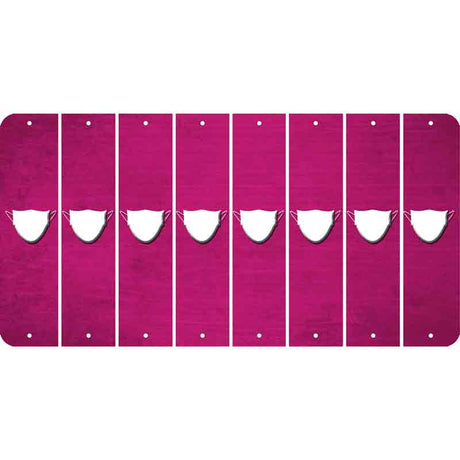 Pink Oil Rubbed Cut Fun Strips (Set of 8)