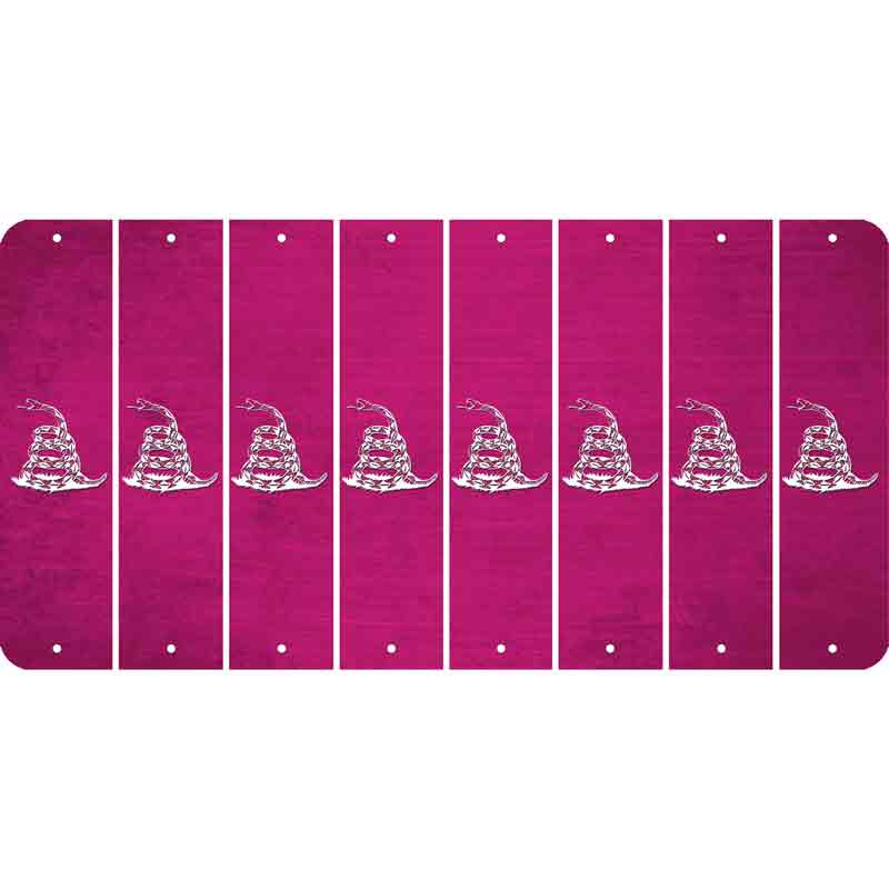 Pink Oil Rubbed Cut Fun Strips (Set of 8) GADSDEN SNAKE