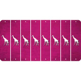 Pink Oil Rubbed Cut Fun Strips (Set of 8)