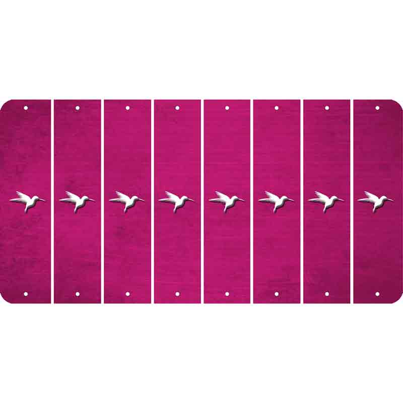 Pink Oil Rubbed Cut Fun Strips (Set of 8) HUMMINGBIRD