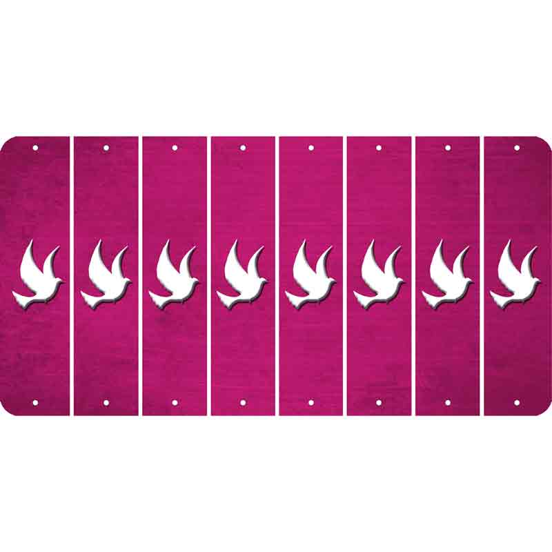 Pink Oil Rubbed Cut Fun Strips (Set of 8)