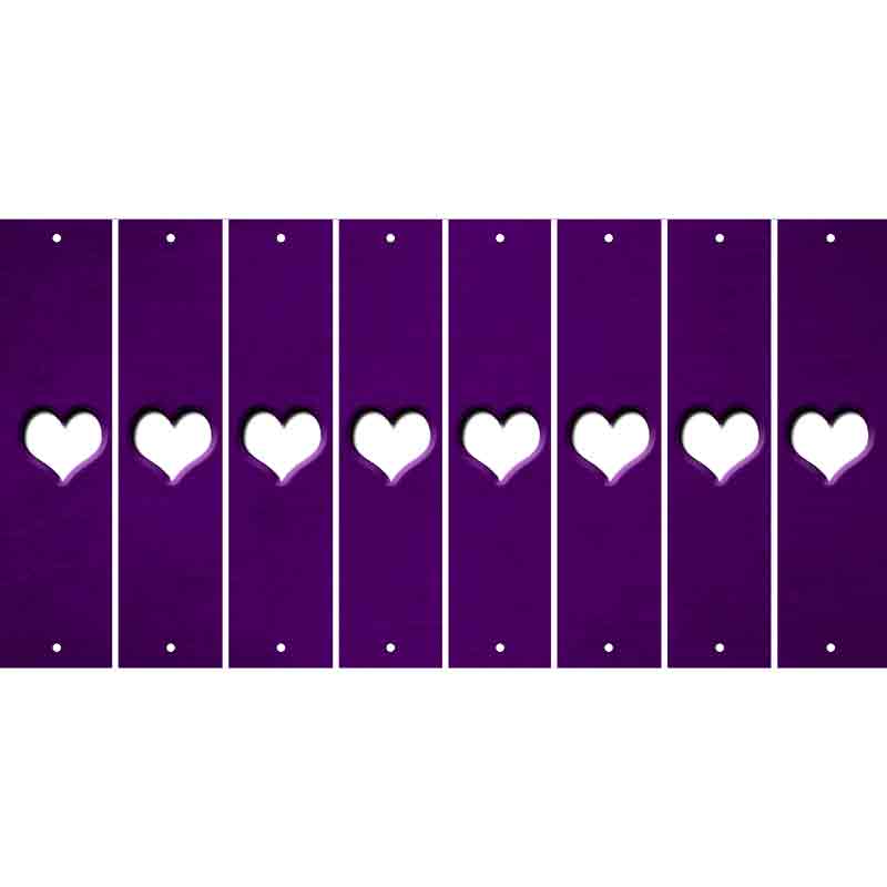 Purple Oil Rubbed Cut Fun Strips (Set of 8)