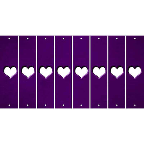 Purple Oil Rubbed Cut Fun Strips (Set of 8)