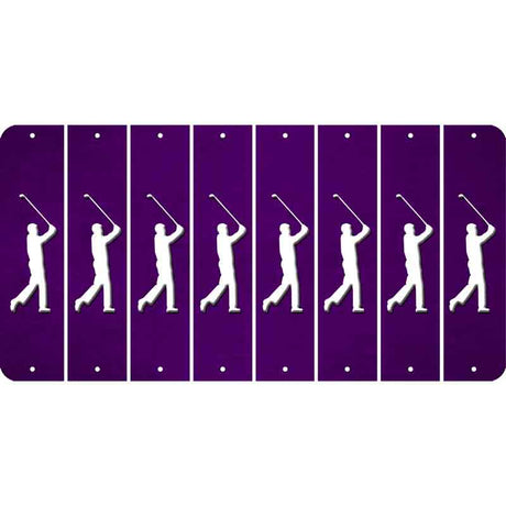 Purple Oil Rubbed Cut Fun Strips (Set of 8)