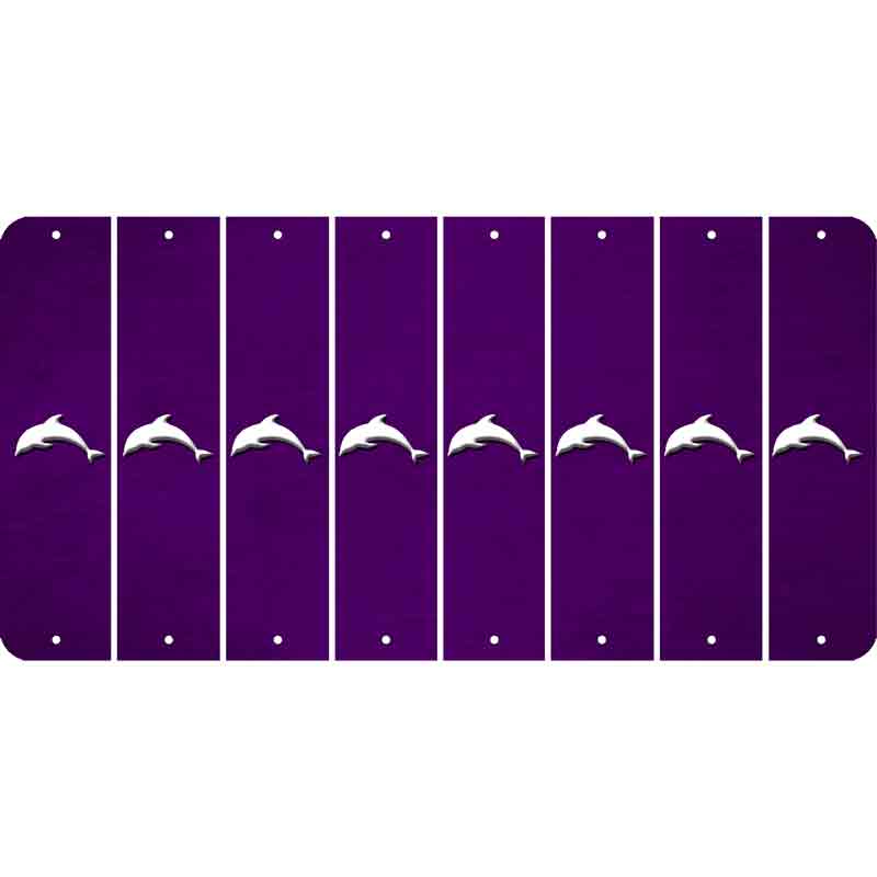 Purple Oil Rubbed Cut Fun Strips (Set of 8)