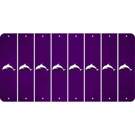 Purple Oil Rubbed Cut Fun Strips (Set of 8)