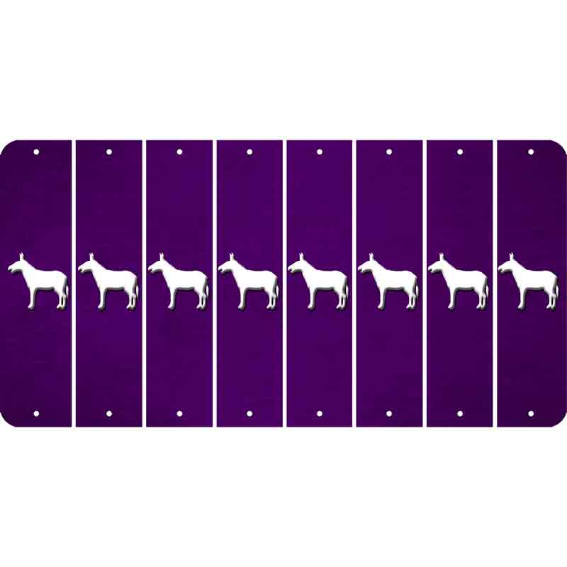 Purple Oil Rubbed Cut Fun Strips (Set of 8)