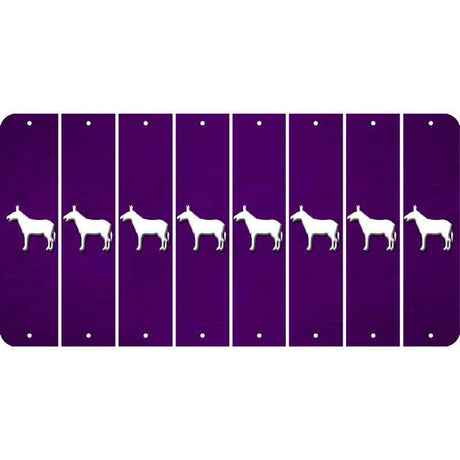 Purple Oil Rubbed Cut Fun Strips (Set of 8)