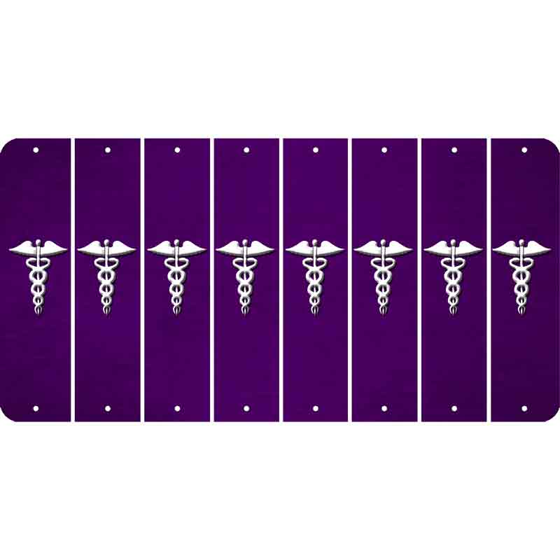 Purple Oil Rubbed Cut Fun Strips (Set of 8)