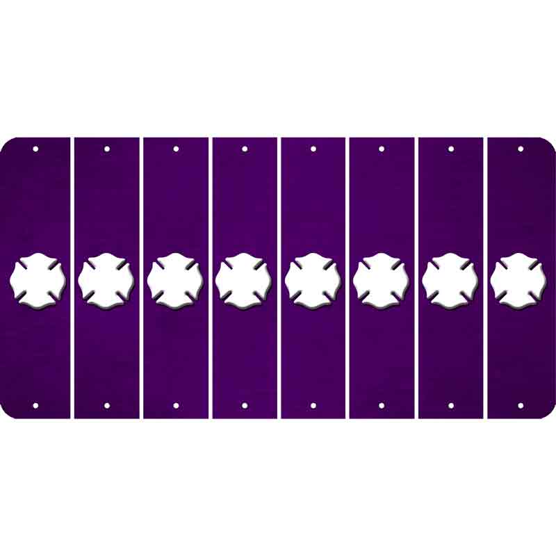 Purple Oil Rubbed Cut Fun Strips (Set of 8)