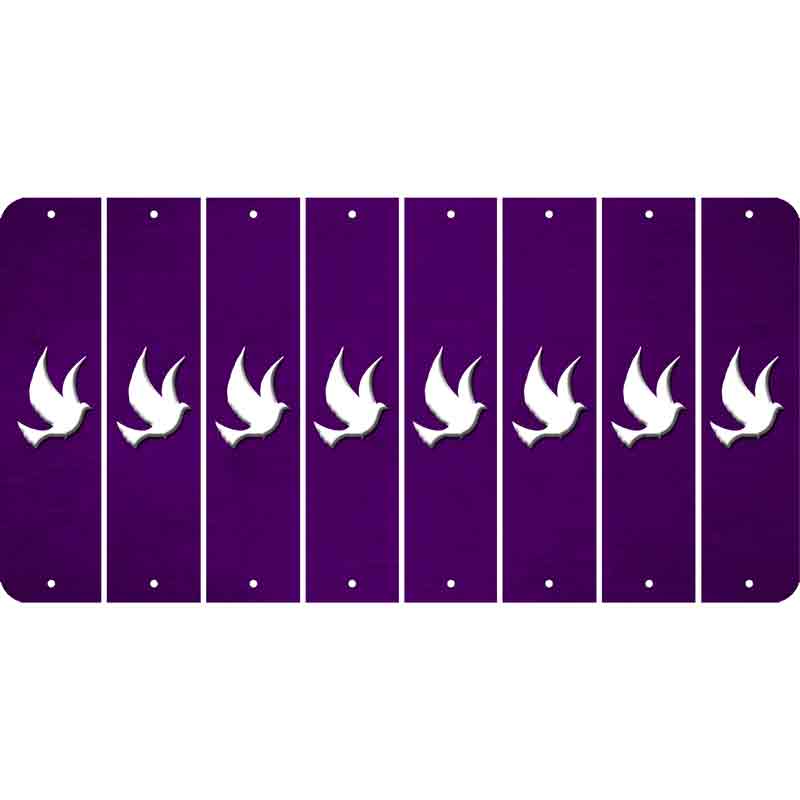 Purple Oil Rubbed Cut Fun Strips (Set of 8)