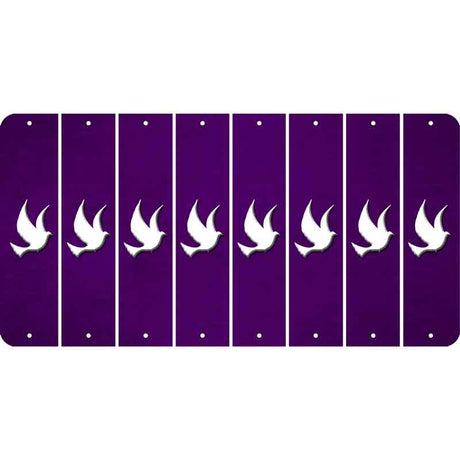 Purple Oil Rubbed Cut Fun Strips (Set of 8)