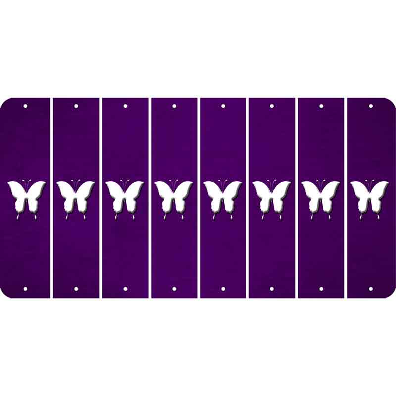 Purple Oil Rubbed Cut Fun Strips (Set of 8)