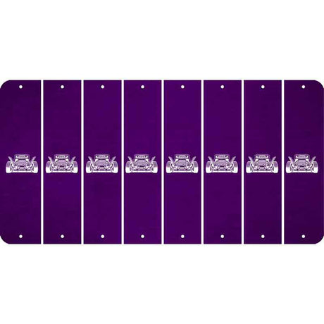 Purple Oil Rubbed Cut Fun Strips (Set of 8)