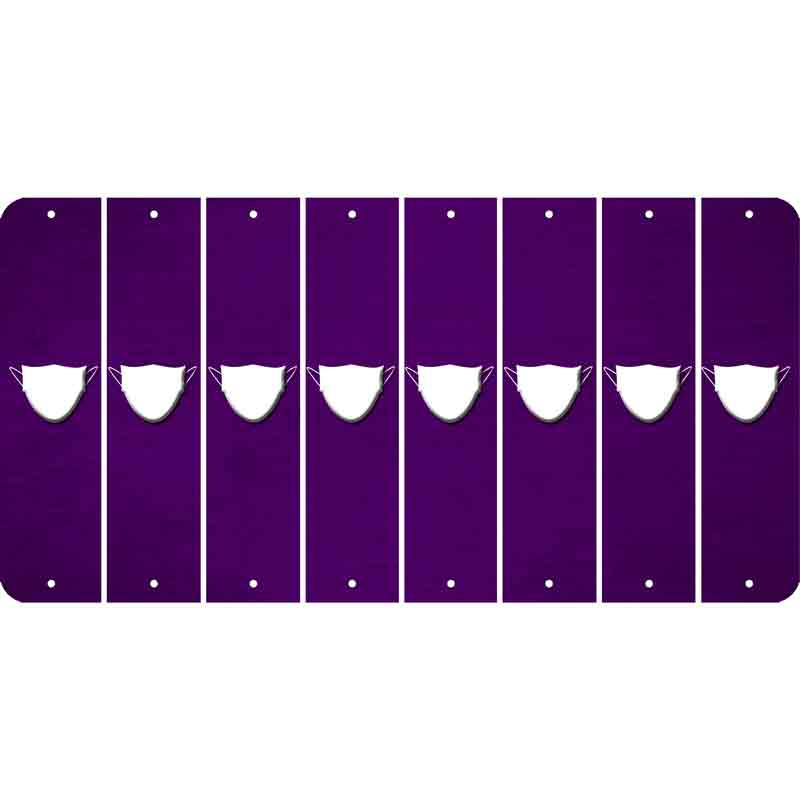 Purple Oil Rubbed Cut Fun Strips (Set of 8)