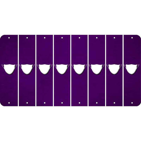 Purple Oil Rubbed Cut Fun Strips (Set of 8)