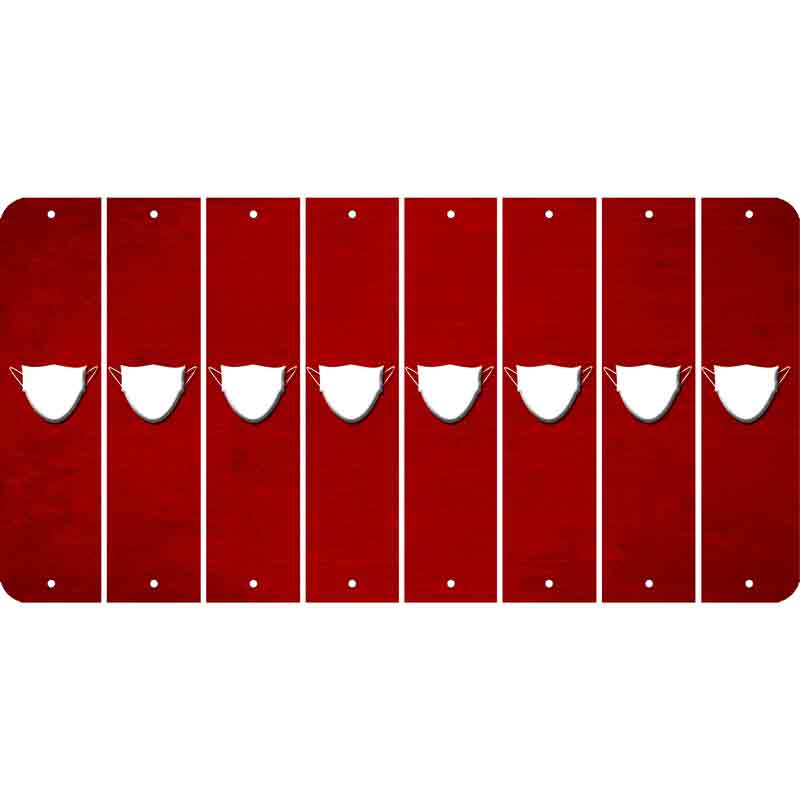 Red Oil Rubbed Cut Fun Strips (Set of 8)