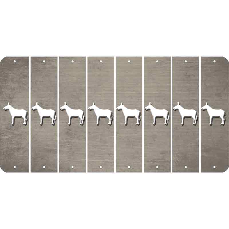 Tan Oil Rubbed Cut Fun Strips (Set of 8) DONKEY