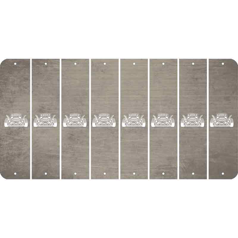 Tan Oil Rubbed Cut Fun Strips (Set of 8) HOT ROD