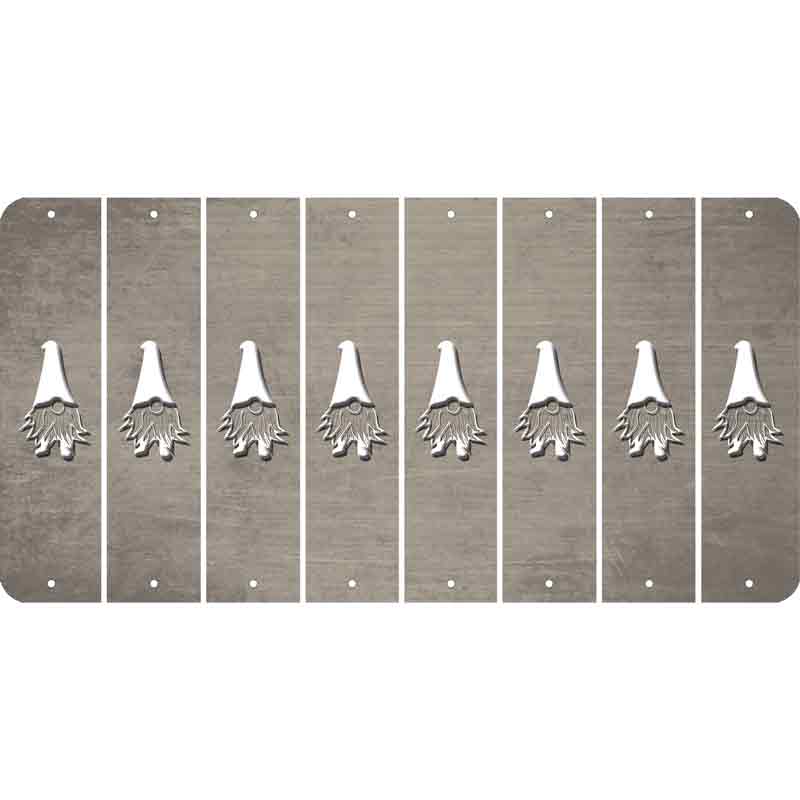 Tan Oil Rubbed Cut Fun Strips (Set of 8) GNOME