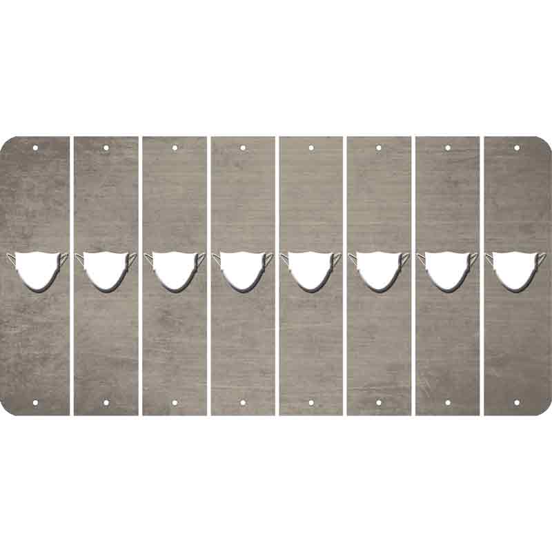 Tan Oil Rubbed Cut Fun Strips (Set of 8) MASK