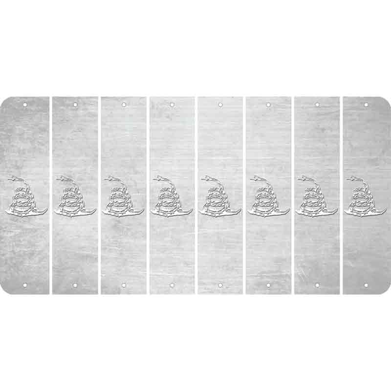 White Oil Rubbed Cut Fun Strips (Set of 8) GADSDEN SNAKE