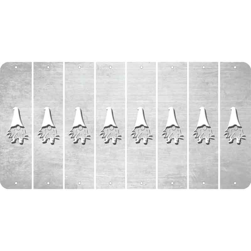 White Oil Rubbed Cut Fun Strips (Set of 8) GNOME