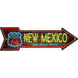 New Mexico Neon Novelty Metal Arrow Sign