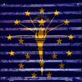 Indiana Flag Corrugated Effect Novelty Square Sign