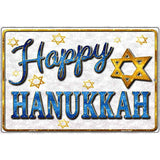 Happy Hanukkah Metal Novelty Parking Sign P-1743