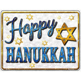 Happy Hanukkah Metal Novelty Parking Sign P-1743