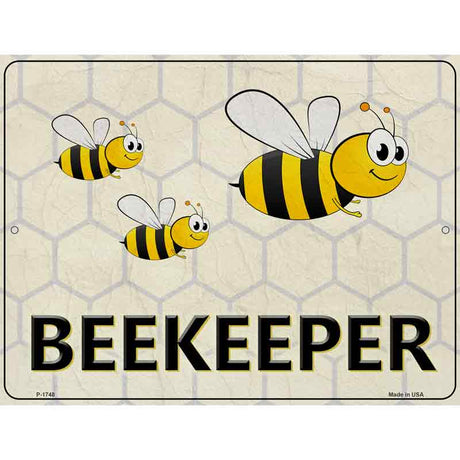 Beekeeper Metal Novelty Parking Sign