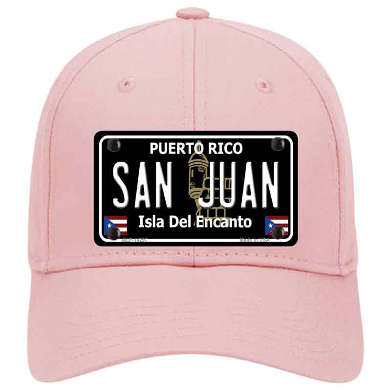 San Juan Puerto Rico Black Novelty License Plate Hat