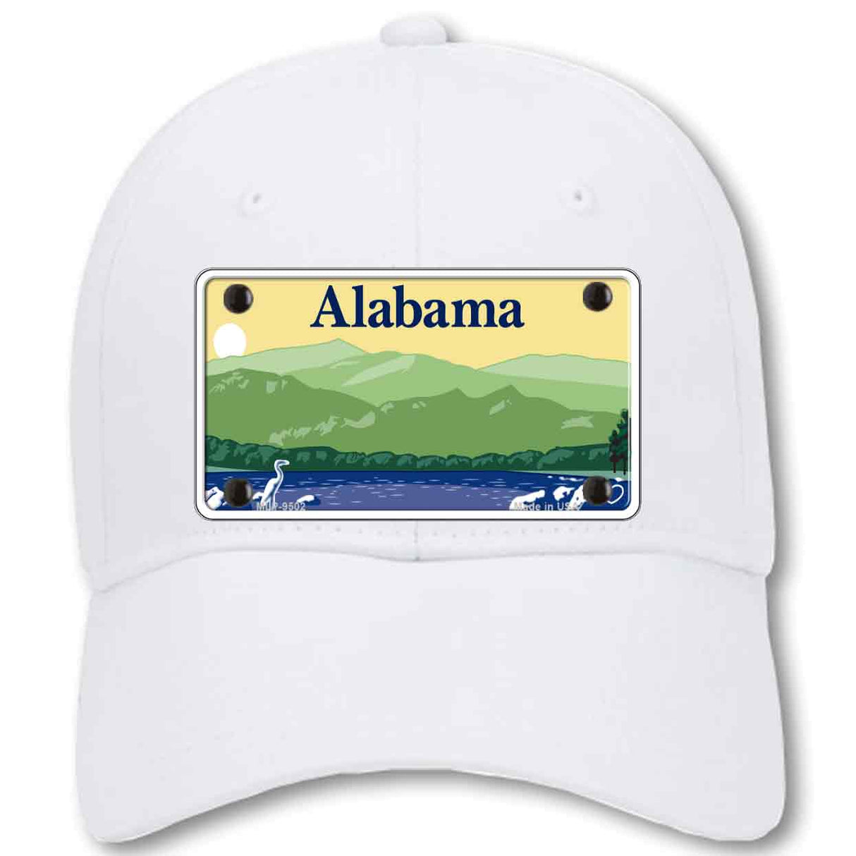 Alabama State Blank Novelty License Plate Hat