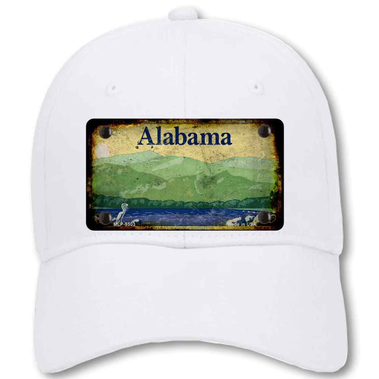 Alabama State Blank Novelty License Plate Hat