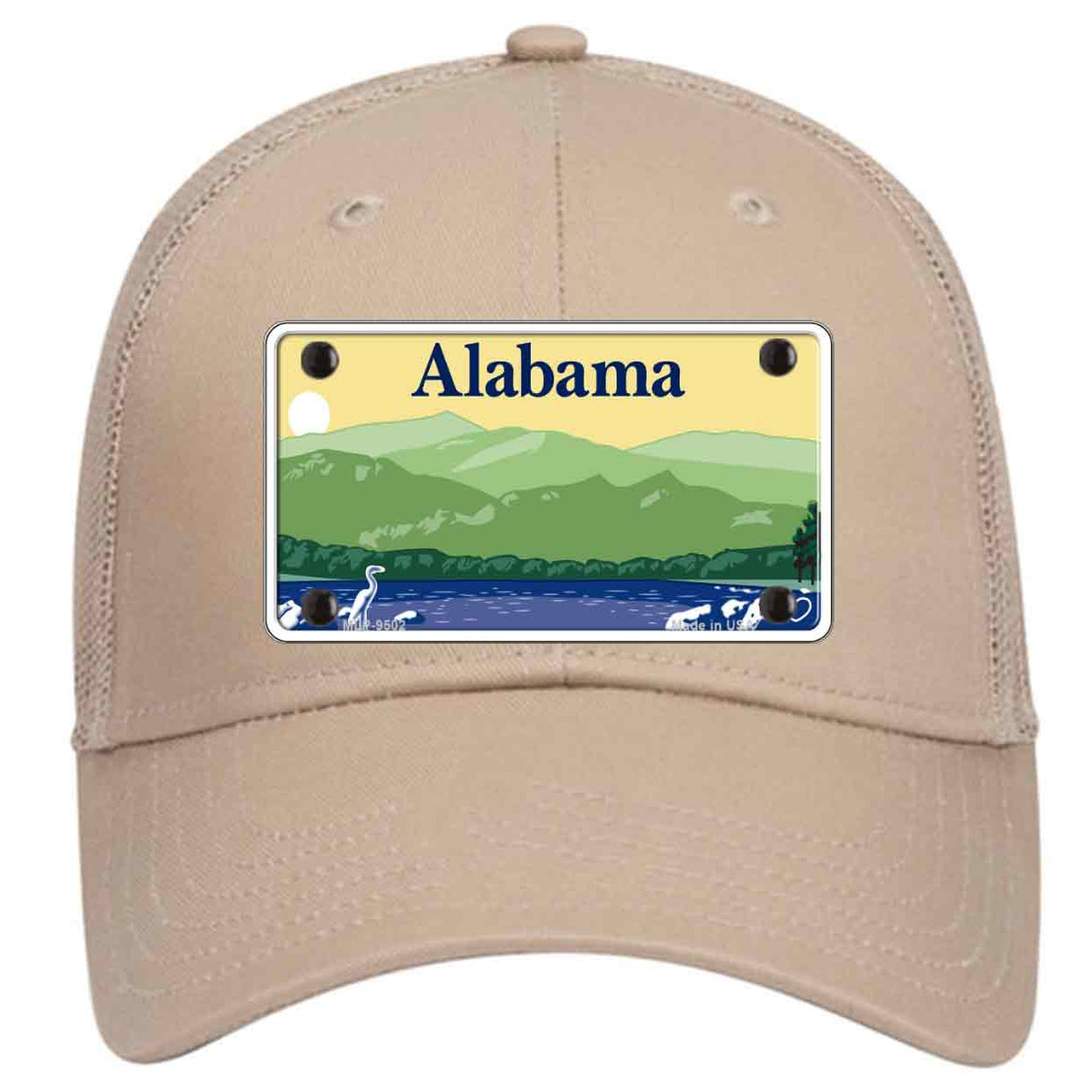 Alabama State Blank Novelty License Plate Hat