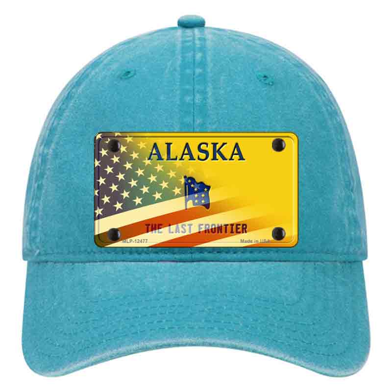 Alaska State Blank Novelty License Plate Hat