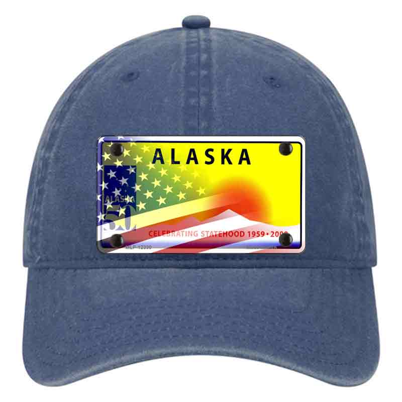 Alaska State Blank Novelty License Plate Hat