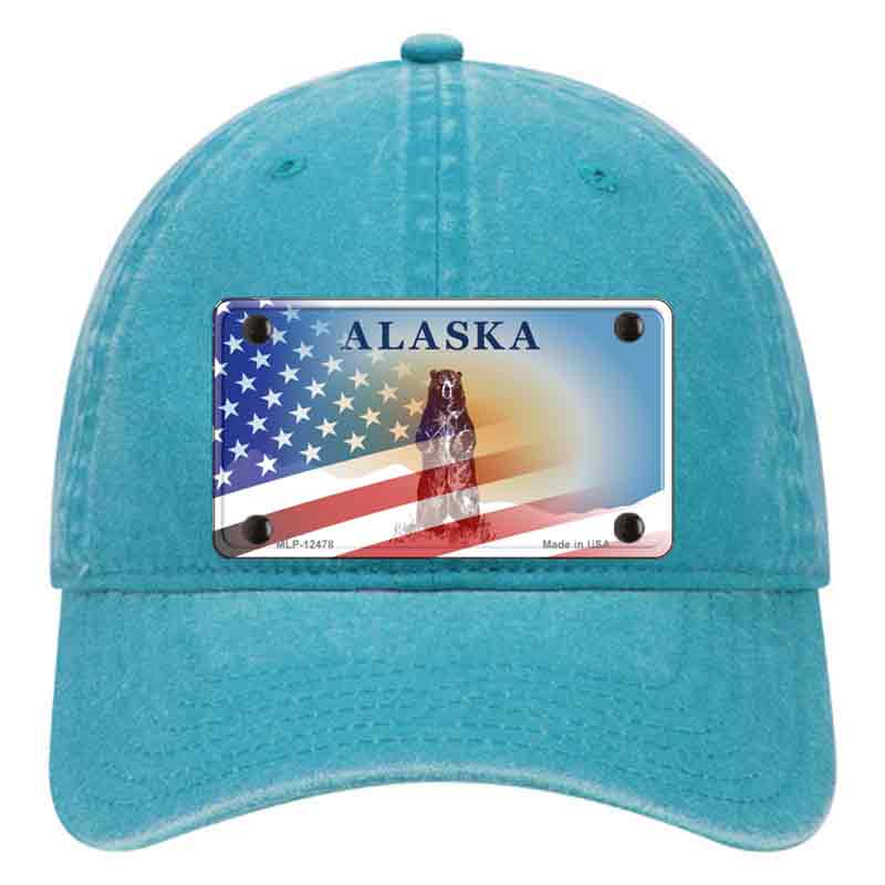 Alaska State Blank Novelty License Plate Hat