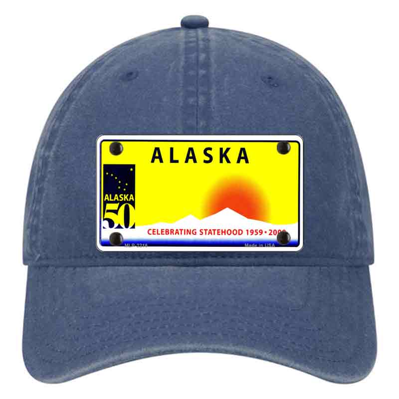 Alaska State Blank Novelty License Plate Hat