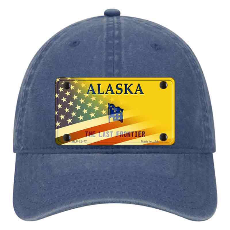 Alaska State Blank Novelty License Plate Hat