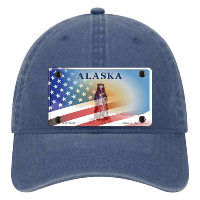 Alaska State Blank Novelty License Plate Hat