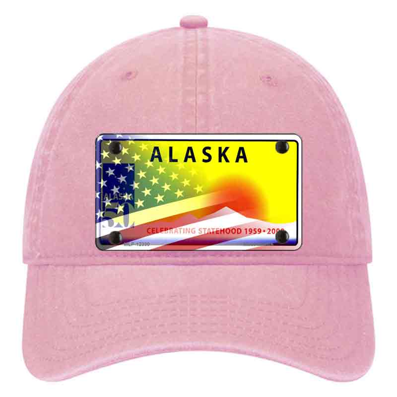 Alaska State Blank Novelty License Plate Hat