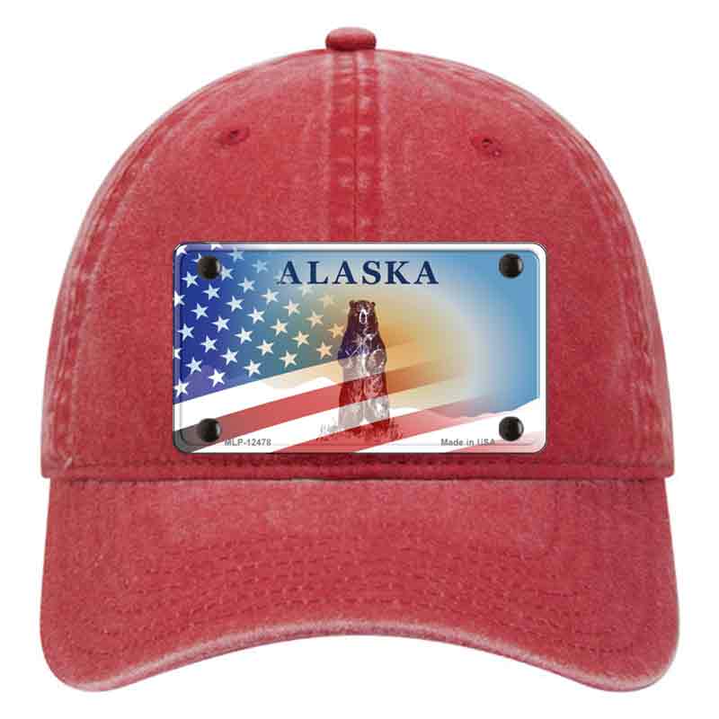 Alaska State Blank Novelty License Plate Hat