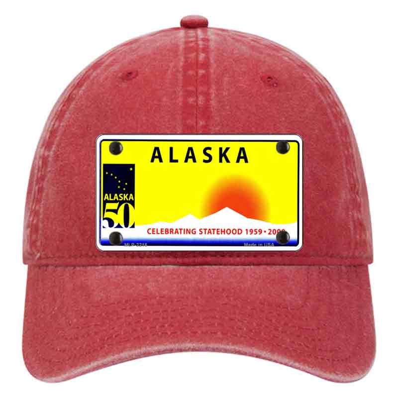 Alaska State Blank Novelty License Plate Hat