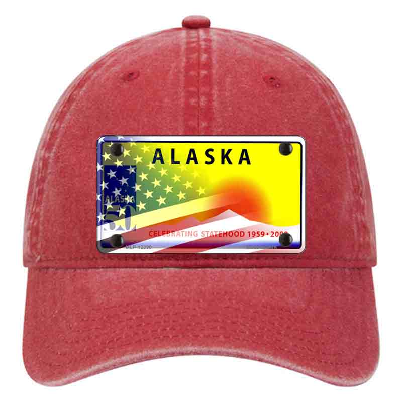 Alaska State Blank Novelty License Plate Hat