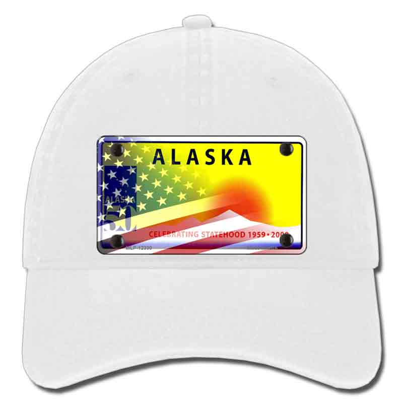 Alaska State Blank Novelty License Plate Hat